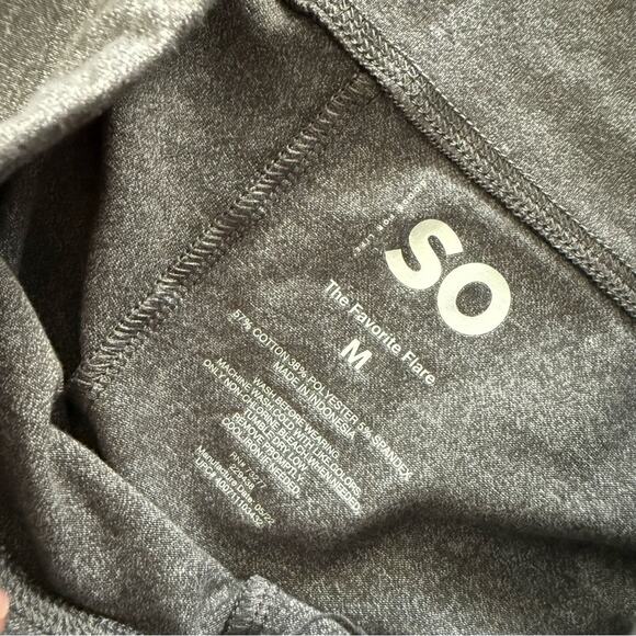 New SO Favorite Flare Grey High Waist Leggings - Picture 2 of 4